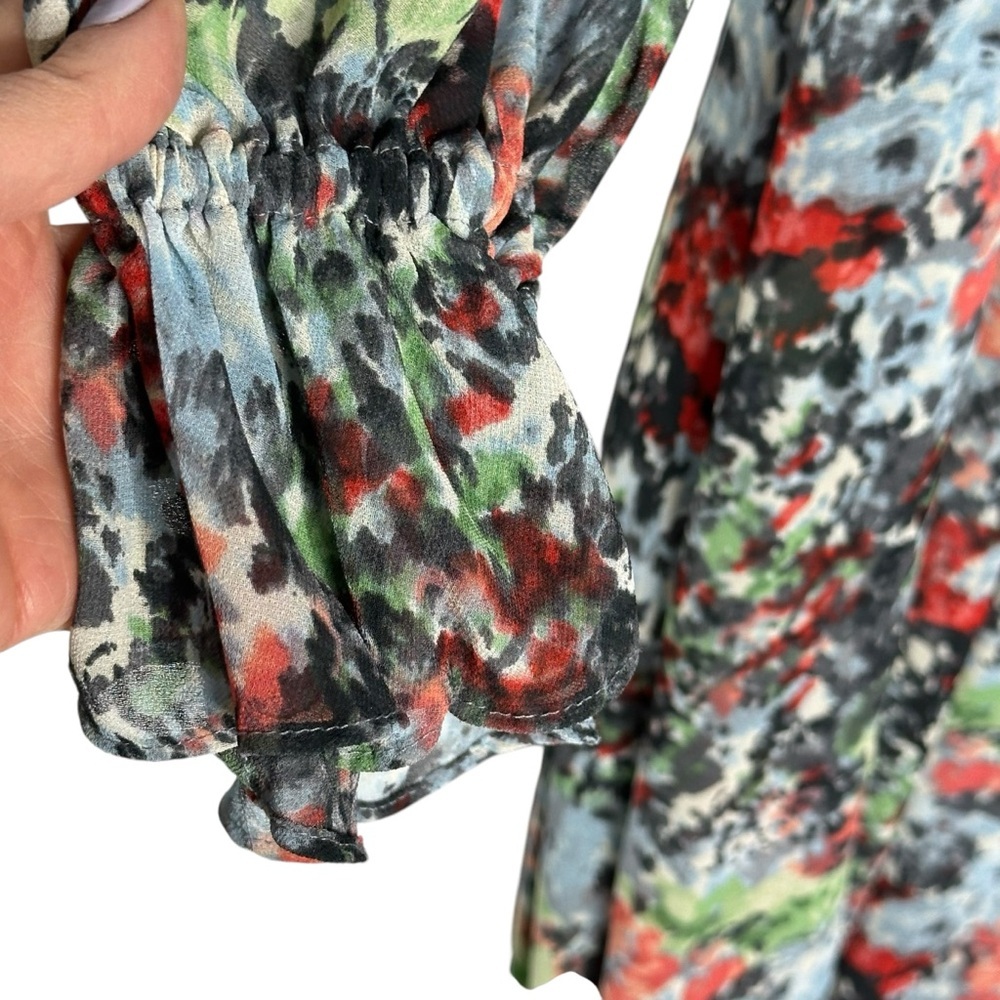 NWOT Cinq a Cept Leigh Floral Maxi Dress 8 - Picture 8 of 16
